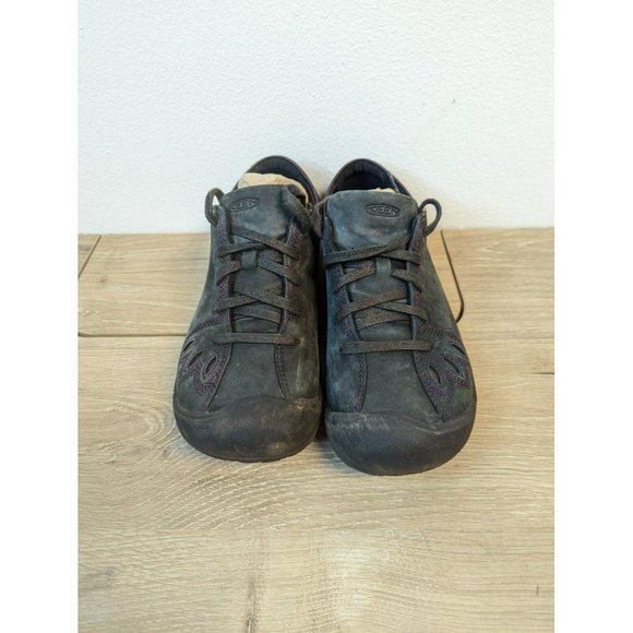 Keen Size 5 Black Barika Lace Up Oxfords Women's Shoes 1009355 - Picture 2 of 9